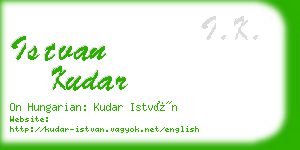 istvan kudar business card